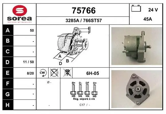 Handler.Part Alternator EAI 75766 1