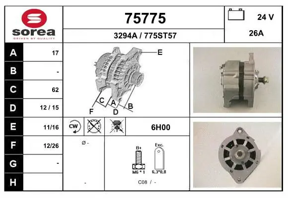 Handler.Part Alternator EAI 75775 1