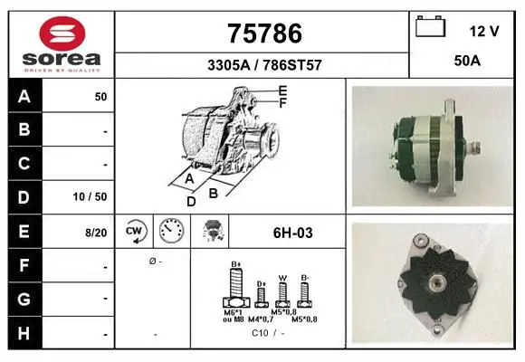 Handler.Part Alternator EAI 75786 1