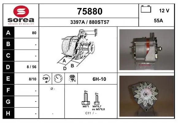 Handler.Part Alternator EAI 75880 1