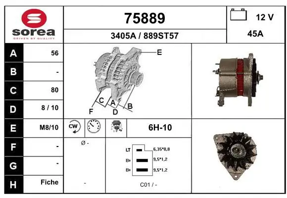 Handler.Part Alternator EAI 75889 1