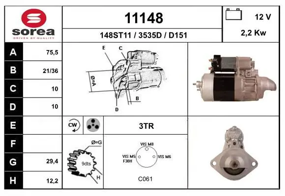 Handler.Part Starter EAI 11148 1