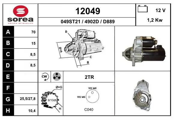 Handler.Part Starter EAI 12049 1