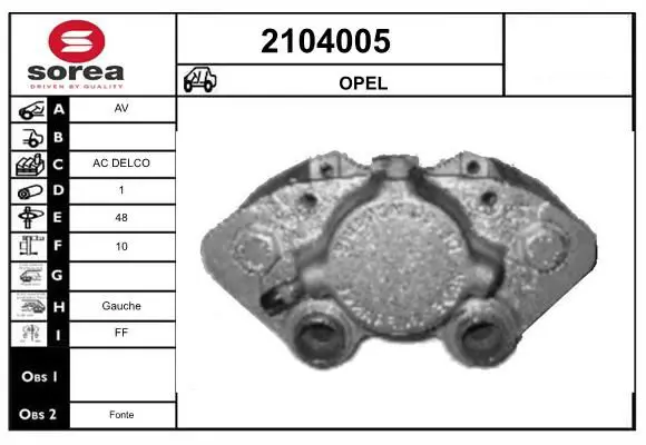 Handler.Part Brake caliper EAI 2104005 1