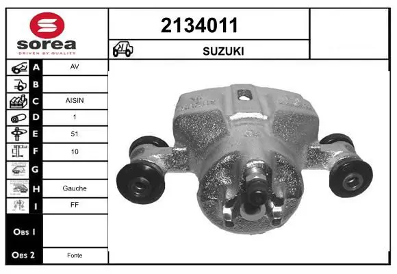 Handler.Part Brake caliper EAI 2134011 1