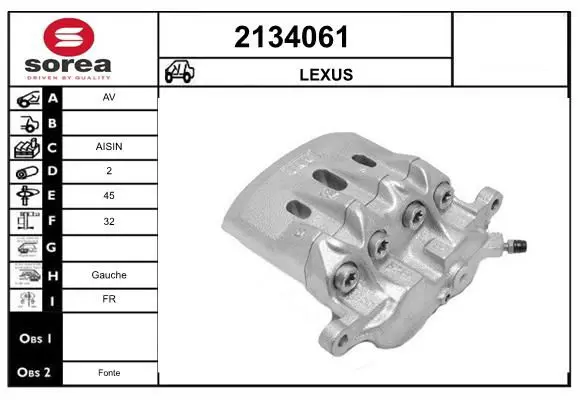 Handler.Part Brake caliper EAI 2134061 1