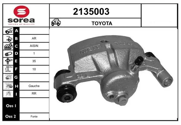 Handler.Part Brake caliper EAI 2135003 1