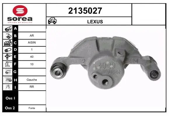 Handler.Part Brake caliper EAI 2135027 1