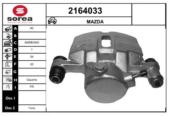 Handler.Part Brake caliper EAI 2164033 1