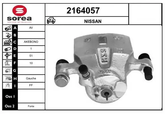 Handler.Part Brake caliper EAI 2164057 1