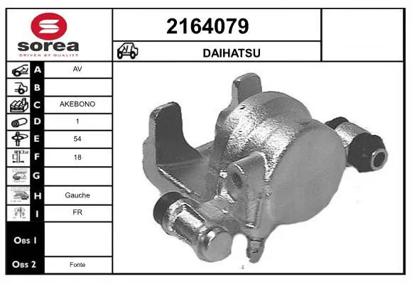 Handler.Part Brake caliper EAI 2164079 1