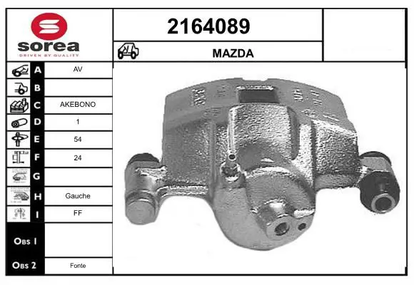 Handler.Part Brake caliper EAI 2164089 1