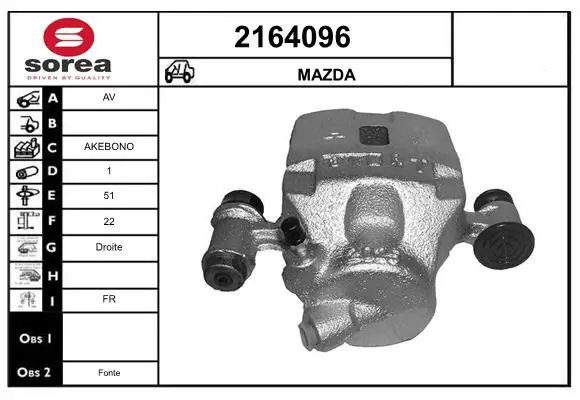 Handler.Part Brake caliper EAI 2164096 1