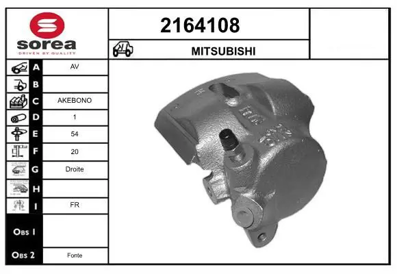 Handler.Part Brake caliper EAI 2164108 1