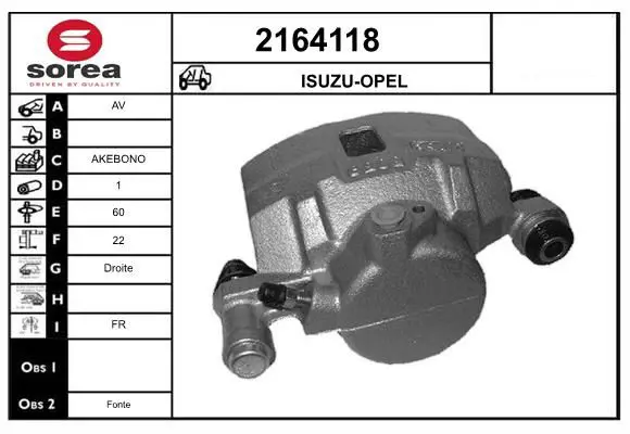 Handler.Part Brake caliper EAI 2164118 1