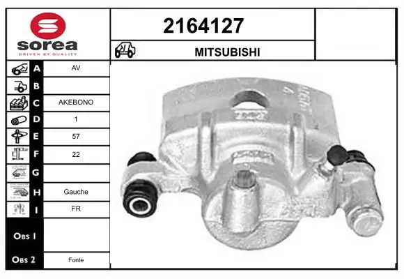 Handler.Part Brake caliper EAI 2164127 1