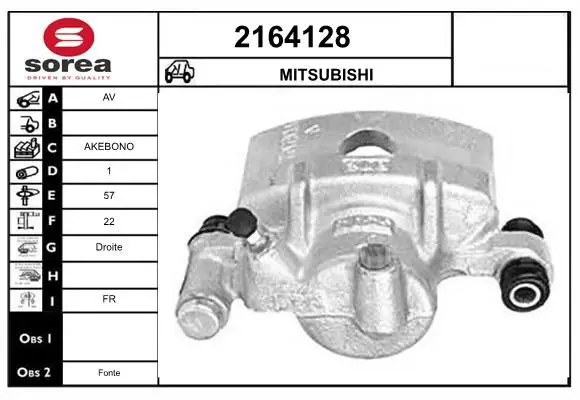 Handler.Part Brake caliper EAI 2164128 1