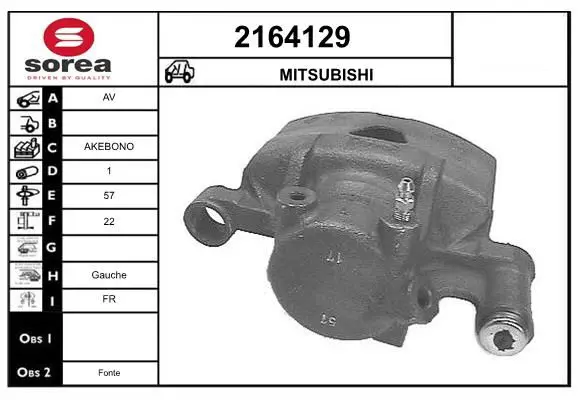 Handler.Part Brake caliper EAI 2164129 1