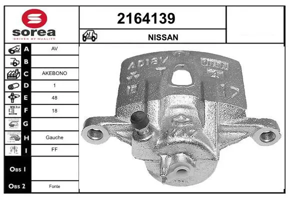 Handler.Part Brake caliper EAI 2164139 1