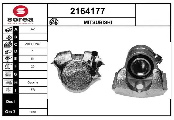 Handler.Part Brake caliper EAI 2164177 1