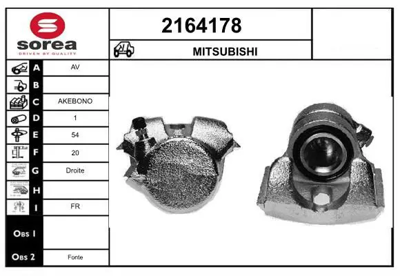 Handler.Part Brake caliper EAI 2164178 1