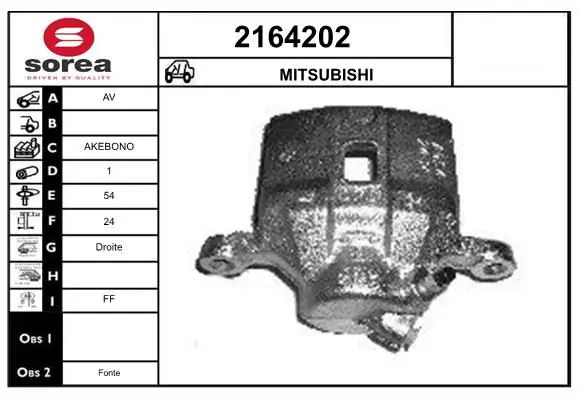 Handler.Part Brake caliper EAI 2164202 1