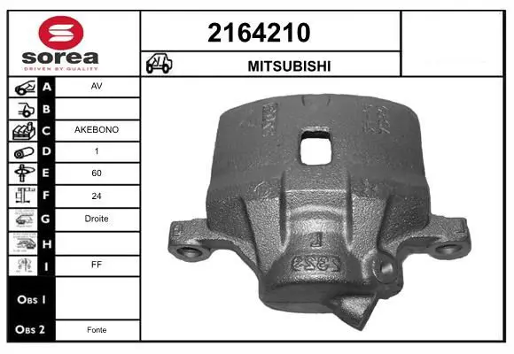 Handler.Part Brake caliper EAI 2164210 1