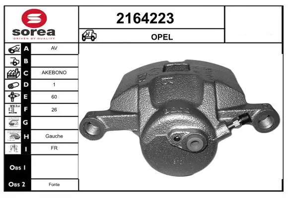 Handler.Part Brake caliper EAI 2164223 1