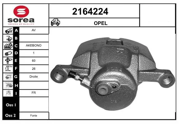 Handler.Part Brake caliper EAI 2164224 1