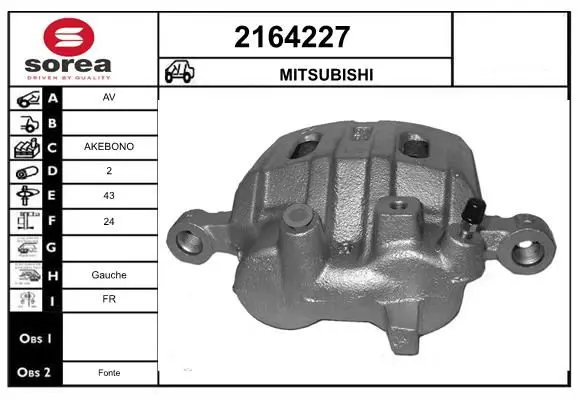 Handler.Part Brake caliper EAI 2164227 1