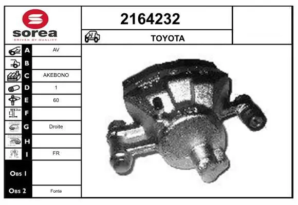 Handler.Part Brake caliper EAI 2164232 1