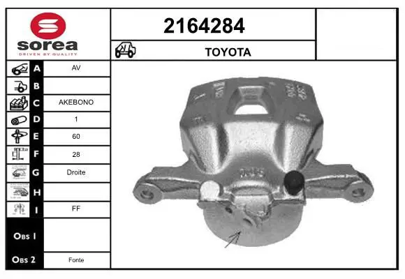 Handler.Part Brake caliper EAI 2164284 1