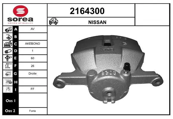 Handler.Part Brake caliper EAI 2164300 1