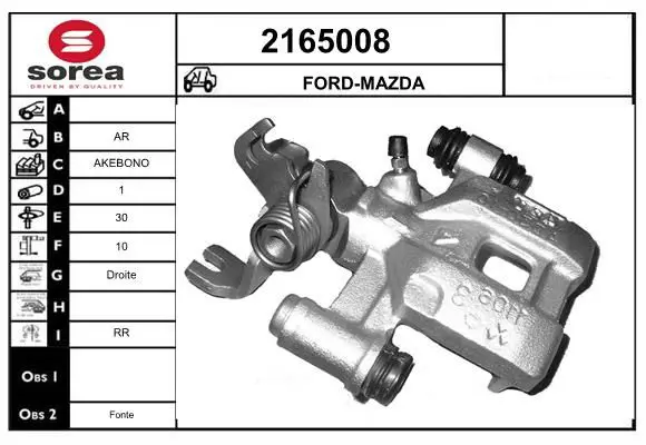 Handler.Part Brake caliper EAI 2165008 1