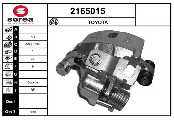 Handler.Part Brake caliper EAI 2165015 1