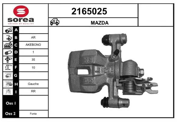 Handler.Part Brake caliper EAI 2165025 1