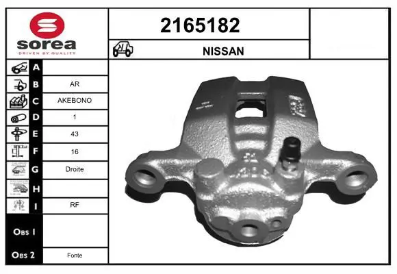 Handler.Part Brake caliper EAI 2165182 1