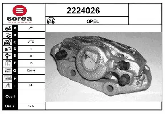 Handler.Part Brake caliper EAI 2224026 1