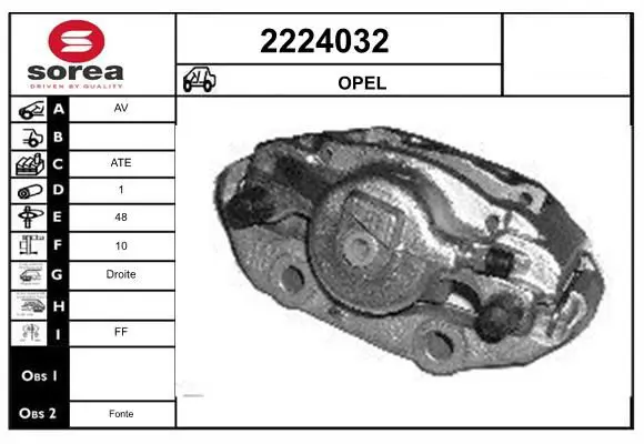 Handler.Part Brake caliper EAI 2224032 1