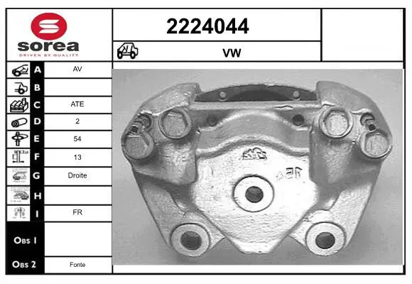 Handler.Part Brake caliper EAI 2224044 1