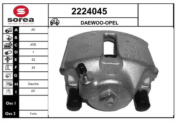 Handler.Part Brake caliper EAI 2224045 1