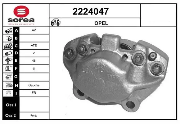 Handler.Part Brake caliper EAI 2224047 1