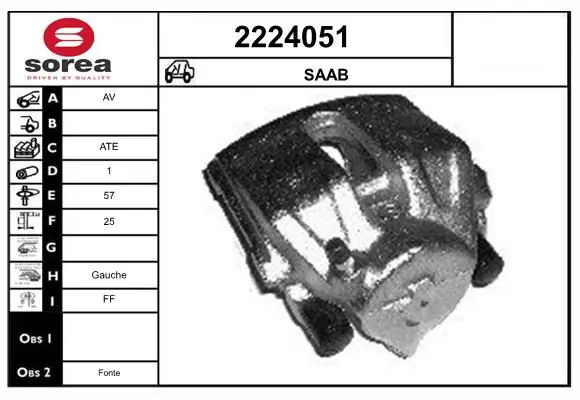 Handler.Part Brake caliper EAI 2224051 1