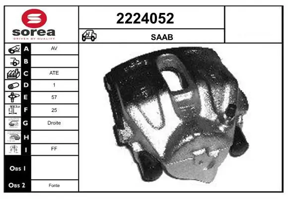 Handler.Part Brake caliper EAI 2224052 1