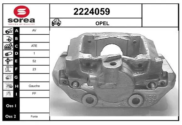 Handler.Part Brake caliper EAI 2224059 1