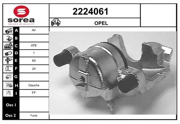 Handler.Part Brake caliper EAI 2224061 1