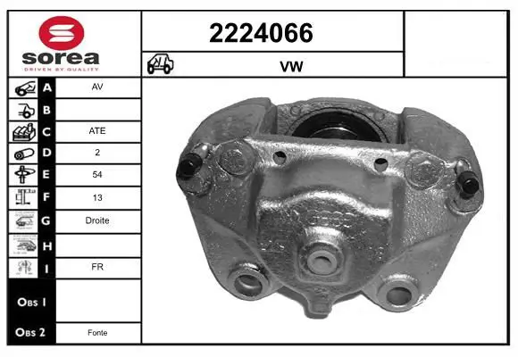 Handler.Part Brake caliper EAI 2224066 1