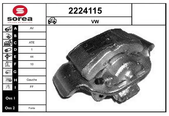 Handler.Part Brake caliper EAI 2224115 1