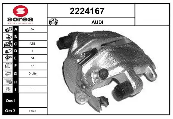 Handler.Part Brake caliper EAI 2224167 1