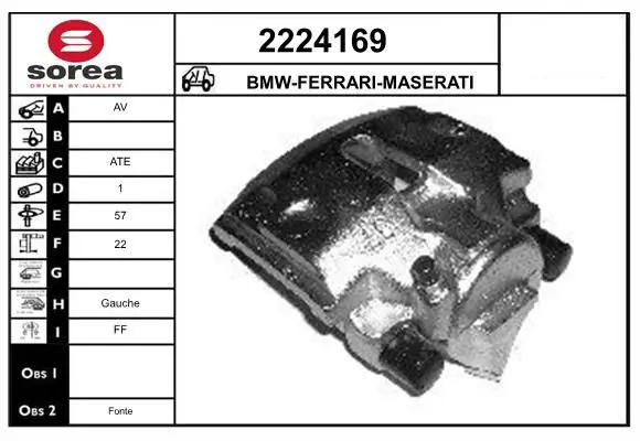 Handler.Part Brake caliper EAI 2224169 1